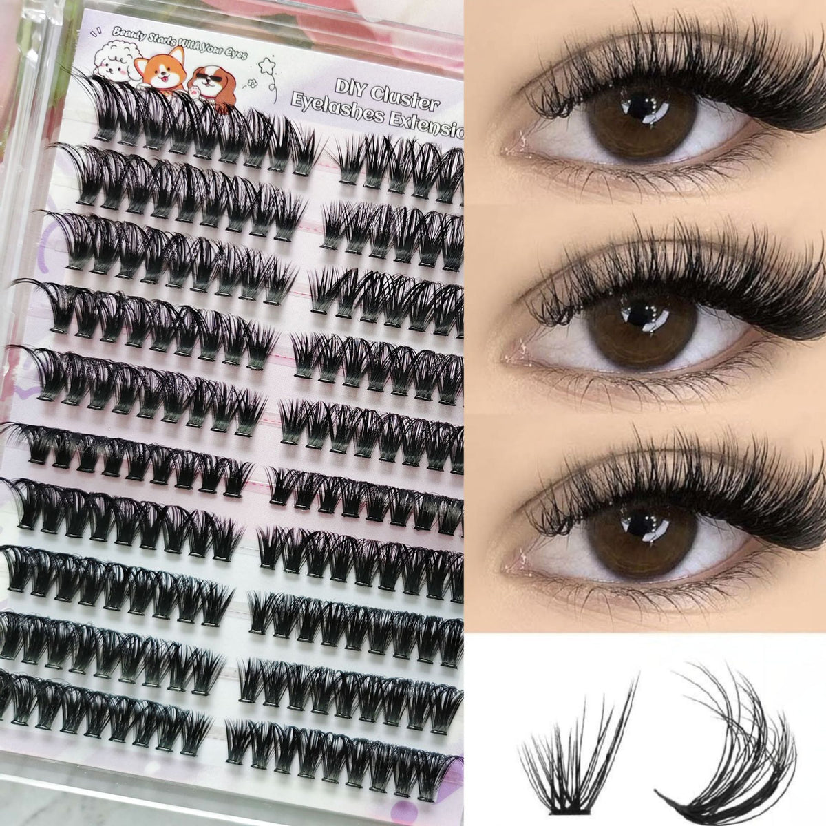 DIY Lash Cluster Map Set